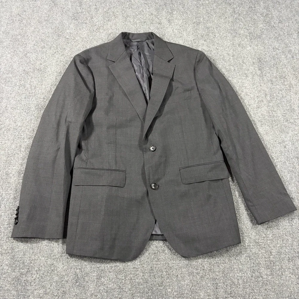 Bonobos Blazer Mens 38R Dark Gray Worsted Wool Blend Sports Coat Standard Fit